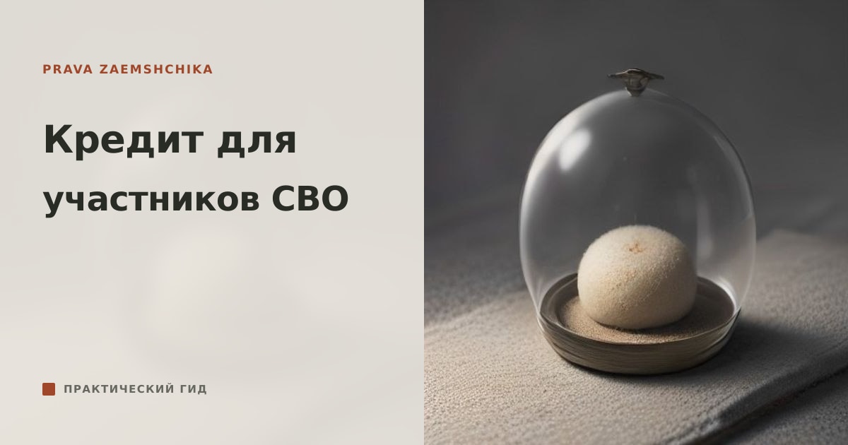 Иллюстрация к статье «Кредит для участников СВО: льготные программы и требования»